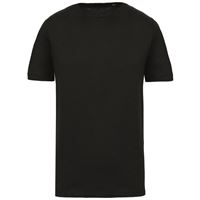 T-SHIRT BIO CON COLLO A TAGLIO VIVO